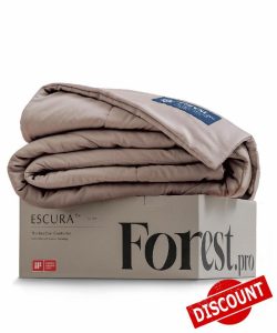 ESCURA NeoCool™ Cooling Comforter – Engineered for Longer Cooling & Temperature Regulating with German Patented Fill – Lightweight & Breathable for Hot Sleepers – iF Award Winner – King/Cali King