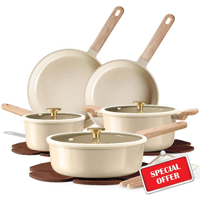 CAROTE Pots and Pans Set Non stick