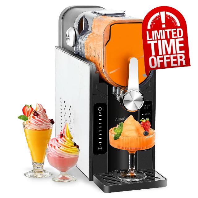 Slushie Machine for Home - 88oz No Ice Needed Frozen Drink & Slushy Maker with Auto-Clean