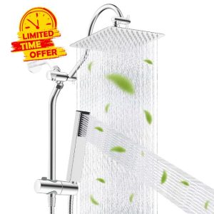 Hibbent All Metal High Pressure 10'' Rainfall Shower Head