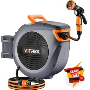 Retractable Garden Hose Reel Outside [1/2 inch ×100 FT]