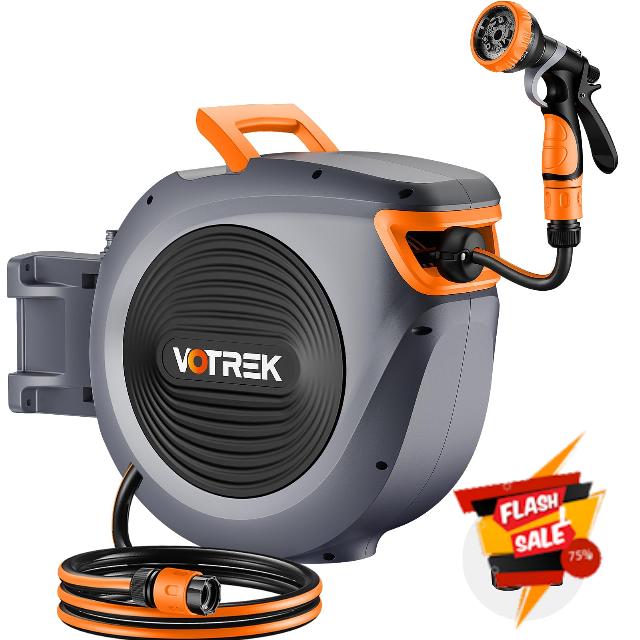 Retractable Garden Hose Reel Outside [1/2 inch ×100 FT]