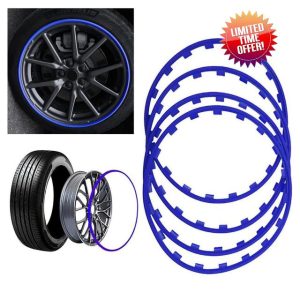 16-20 Inches Rim Protectors for Alloy Wheels Wheel Rim Protector 5 Color Options Protect The Wheels from Scratches Anti-Scratch Car Refit Trims Kit