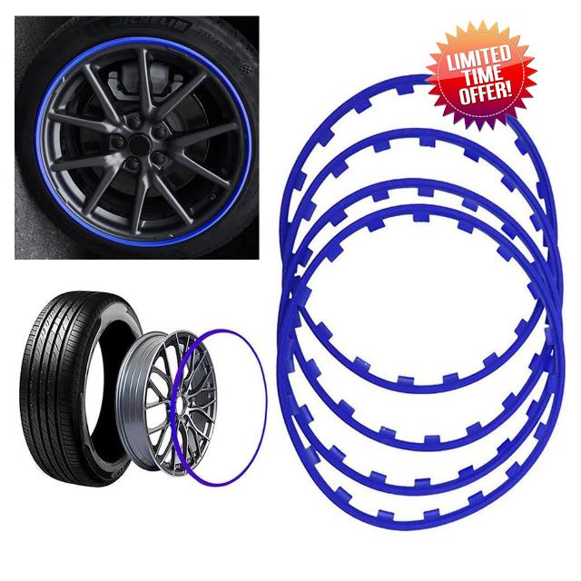16-20 Inches Rim Protectors for Alloy Wheels Wheel Rim Protector 5 Color Options Protect The Wheels from Scratches Anti-Scratch Car Refit Trims Kit