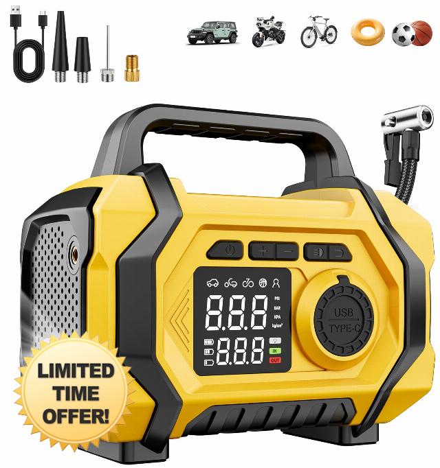 Tire Inflator Portable Air Compressor