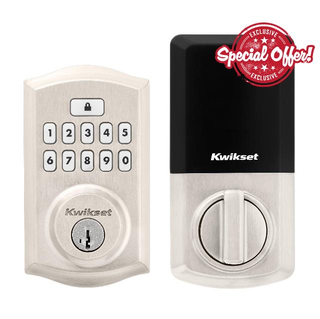 Kwikset SmartCode 260 Keyless Entry Electronic Keypad Deadbolt Door Lock with Auto-Lock