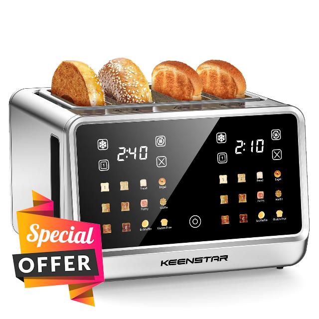 4 Slice Toaster with Touch Screen