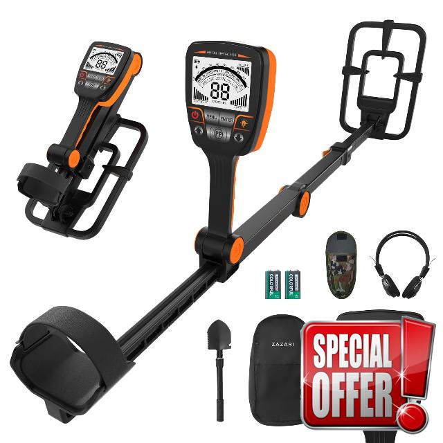 Waterproof Metal Detector for Adults with Beach Shovel