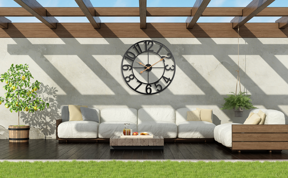 large outdoor clock