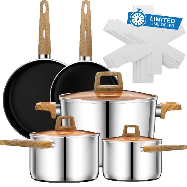 Stainless Steel Pots and Pans Set