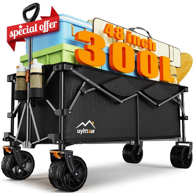 300L Extra Large Collapsible Foldable Wagon