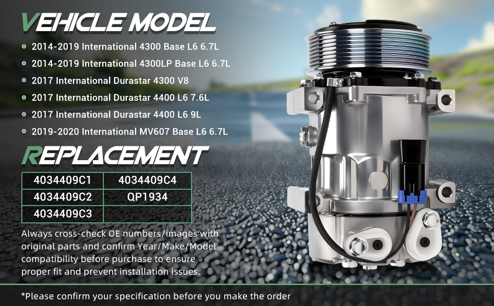 Air Conditioning AC Compressor for International Durastar