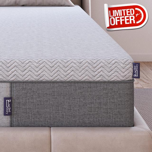 BedStory Extra Firm Mattress Topper 3 Inch Cal King Size - Memory Foam Bed Topper for Pain Relief