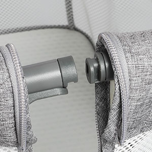 Grey baby bassinet