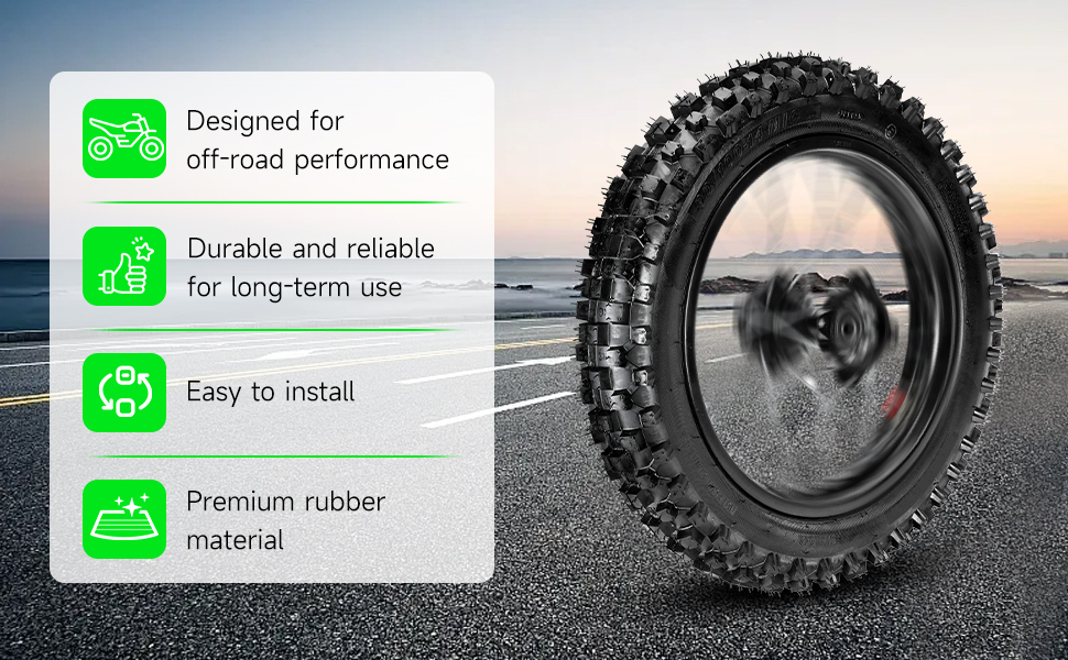 90/100-14 wheel assembly
