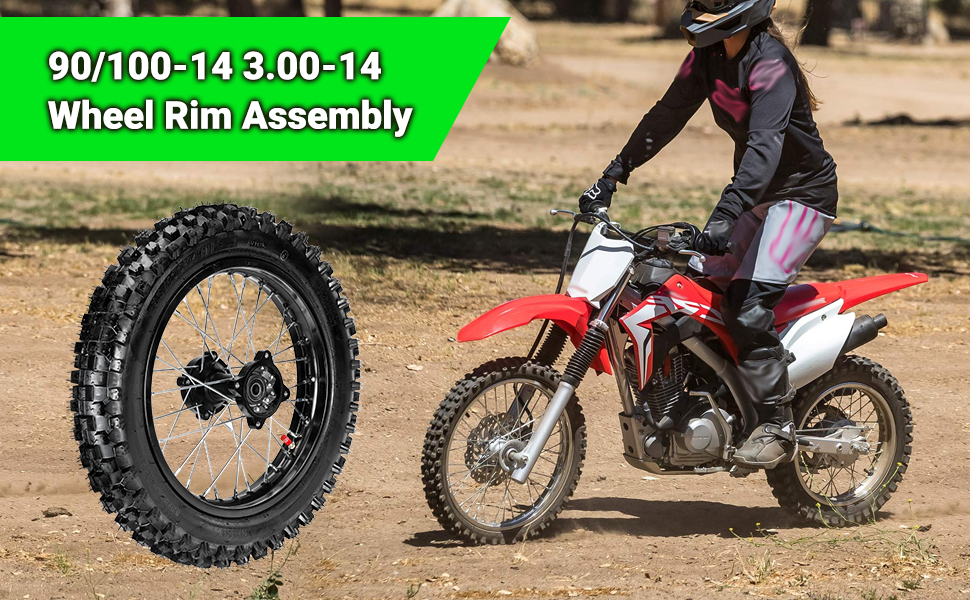 90/100-14 Tire Assembly