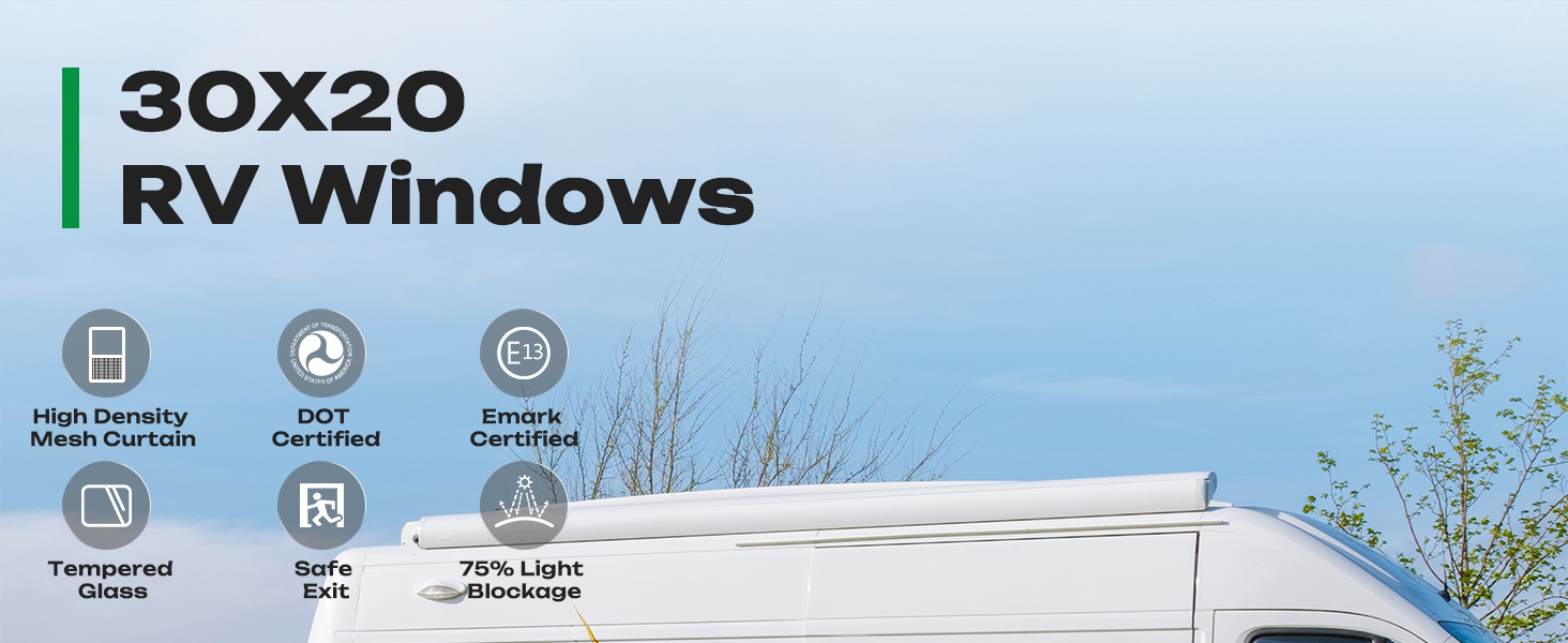 RV Window trailer window camper window