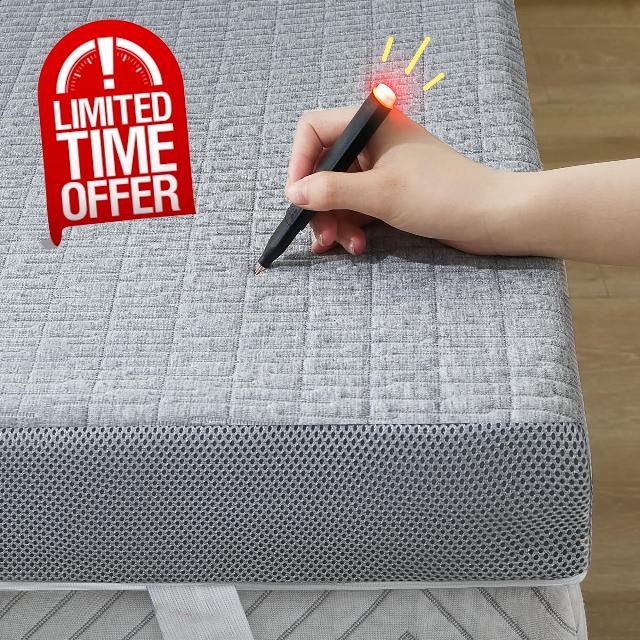 SINWEEK 3 Inch Memory Foam Mattress Topper Twin XL Size for College Dorm Room