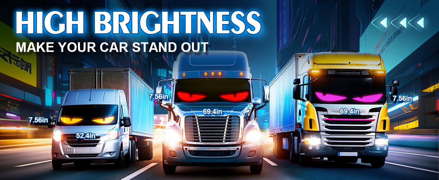 Heavy-Duty Truck LED Devil's Eye Light Bar