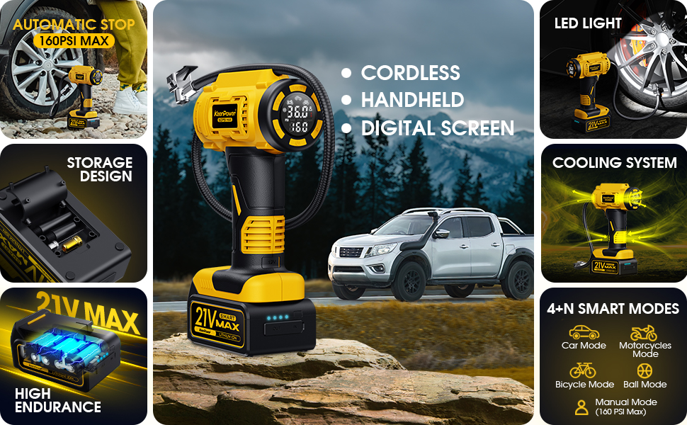 Portable tire inflator