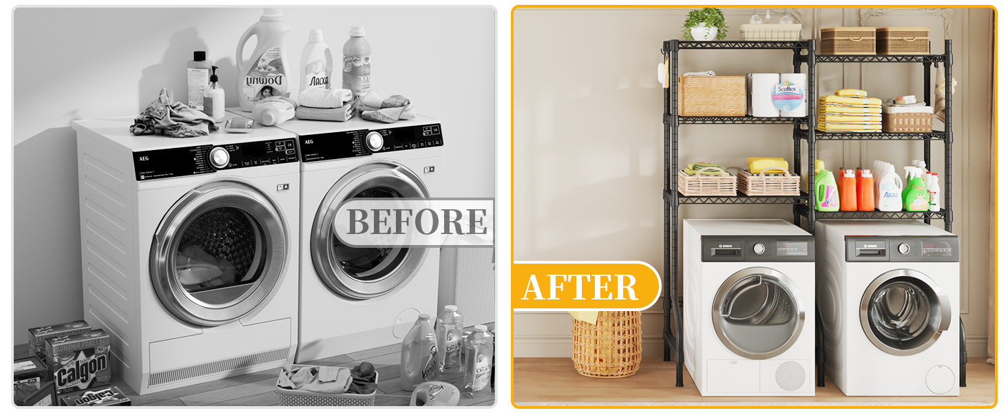 laundry room shelves