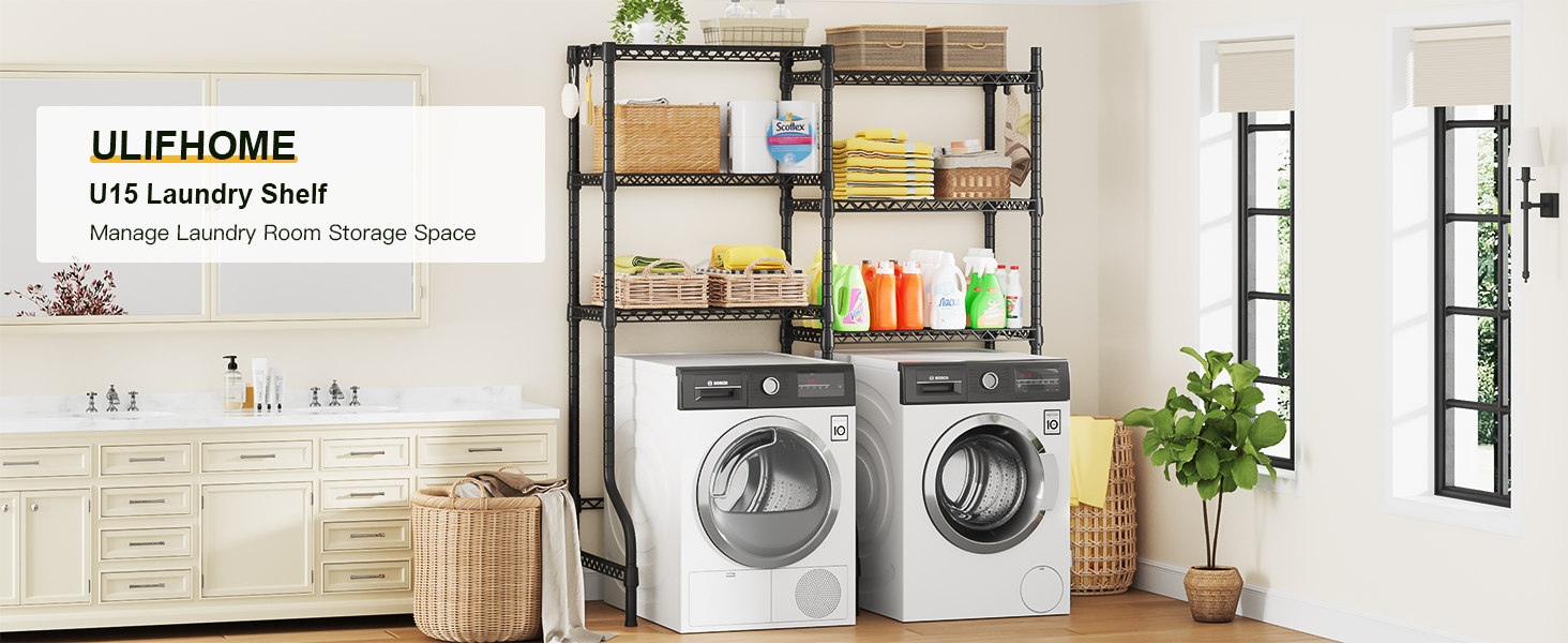 laundry room storage and organization