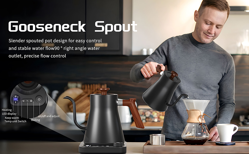 electric tea kettle gooseneck