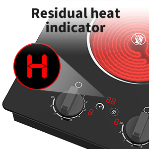 2 burner electric cooktop