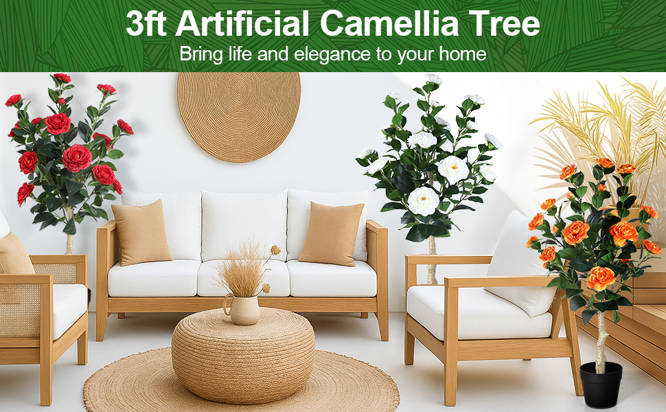 Artificial Camellia Tree