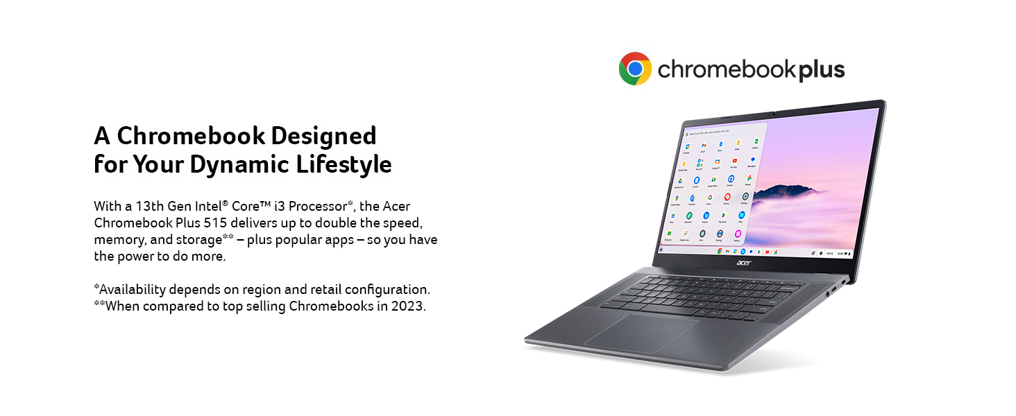 Acer Chromebook Plus, Google, ASUS, Samsung, Double Power, CB514; Chrome; Intel; Core; Dell