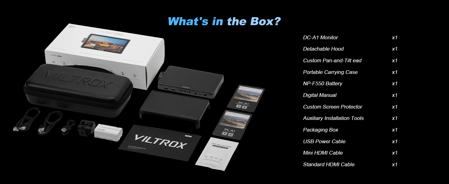 Viltrox DC-A1 7inch Camera Field Monitor