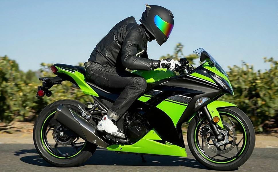 Full face helmet motorcycle helmet led motorcycle helmet street bike helmet DOT Helmet Dual Visor
