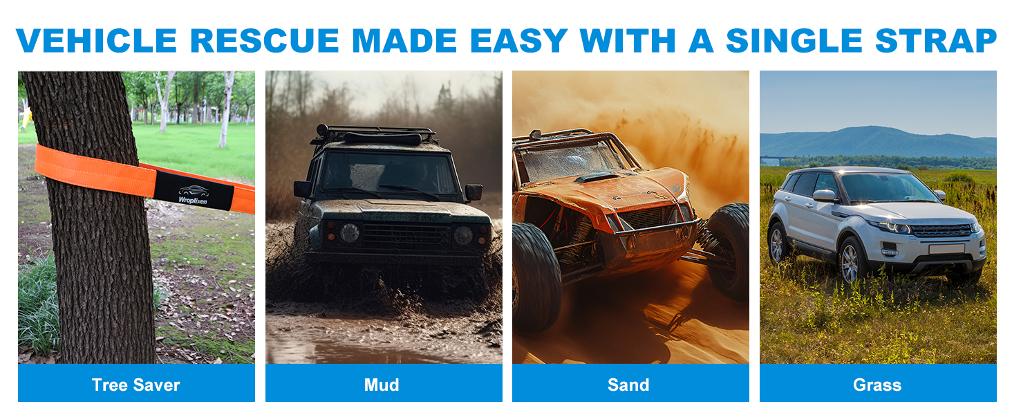 VEHICLE RESCUE MADE EASY WITH A SINGLE STRAP