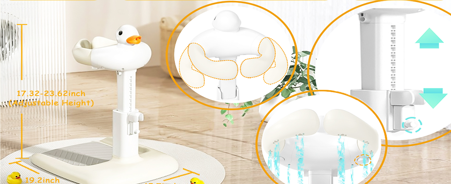 adjustable baby shower stand duck standing bathtub for baby shower stand for toddlers 1-3
