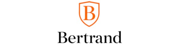 BERTRAND premium car cover brand logo &ndash; white background with orange shield and black text