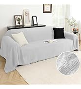 Arfntevss Corner Sectional Couch Covers L Shape Plush Sofa Cover with Tassel Thick Soft Couch Cov...