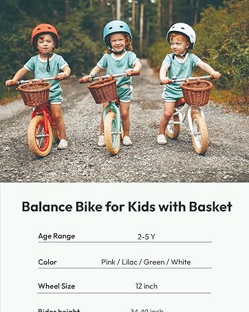 ACEGER Girls Bike with Basket for Ages 2-12 Years Old Kids, 12 14 16 18 Inch with Training Wheels...