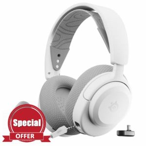 SteelSeries Arctis Nova 3P Wireless Multi-Platform Gaming Headset — Mobile App Control — 40 HR Battery — Neodymium Magnetic Drivers — 2.4GHz/Bluetooth — PS5