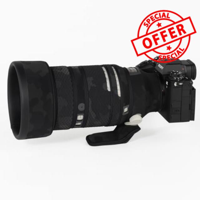 CHASING BIRDS Camouflage Waterproof Lens Coat for Sony FE 50-150mm F2 GM Rainproof Lens Protective Cover (Shadow Black