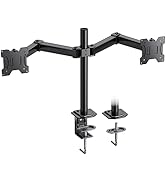 HUANUO Dual Monitor Mount for 2 Monitors up to 32 inches, Each Arm Holds Max 22lbs, Dual Monitor ...