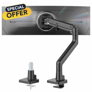 monTEK Heavy-Duty Monitor Arm for 17-57" Ultrawide Curved Screen