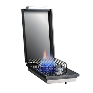 Black 304 Stainless Steel Side Burner for Outdoor Kitchen