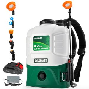 100PSI Power Sprayer with 41 Telescopic Wand and 5 Nozzles