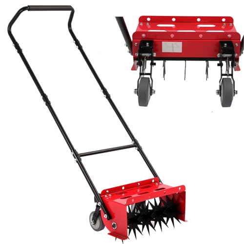 16.5 inch Push Spike Aerator with Side skids