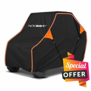 NOVSIGHT UTV Cover Waterproof Outdoor - 420D Oxford Cloth Windproof Compatible with Polaris RZR Yamaha Can-Am Defender Kawasaki Ranger Cover Sxs Teryx 4-6 Passenger