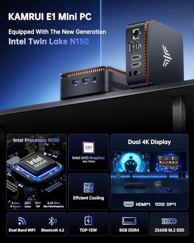 Small Computer Intel Twin Lake- N150 up to 3.6 GHz(Upgraded N100)