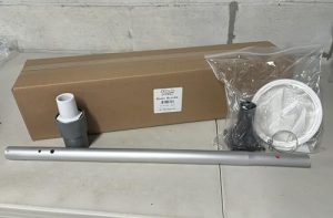 Aluminum Adapter Pole and Shallow Water Adapter for Pool Vacuum