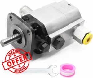 13 GPM 2-Stage Hydraulic Log Splitter Pump - 3000 PSI 1" NPT Ports Hydraulic Gear Pump for Log Splitters & Wood Processing | Fits 5.5-7.5HP Motors