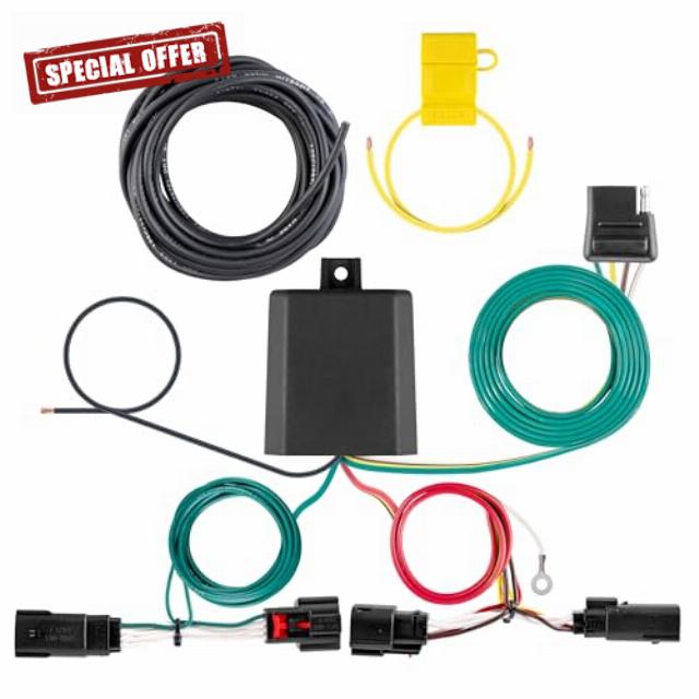 BKDK CURT 56546 Vehicle-Side Custom 4-Pin Trailer Wiring Harness