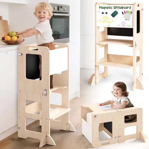 Learning Standing Tower with Chalkboard and Whiteboard